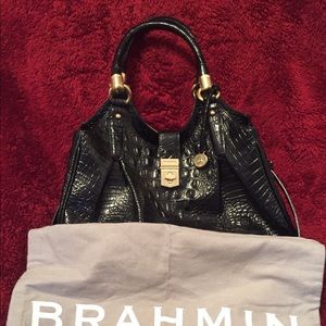 Brahim - Elisa Melbourne Embossed leather hobo